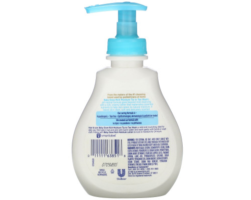 Dove, Baby, Tip to Toe Wash, Rich Moisture, 6.5 fl oz (192 ml) Dove, Baby, Tip to Toe Wash, Rich Moisture, 6.5 fl oz (192 ml)