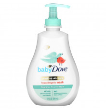 Dove, Увлажняющее средство для купания Baby, Tip to Toe Wash, для чувствительной кожи, 384 мл