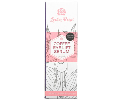 Leven Rose, Кофейная подтягивающая сыворотка для кожи вокруг глаз, 1 жидкая унция (30 мл) Leven Rose, Кофейная подтягивающая сыворотка для кожи вокруг глаз, 1 жидкая унция (30 мл)