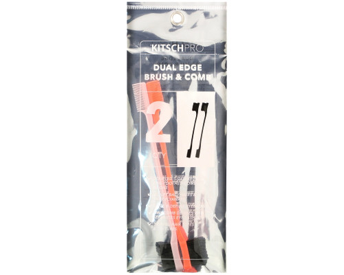 Kitsch, Pro, Dual Edge Brush & Comb, 2 Count Kitsch, Pro, Dual Edge Brush & Comb, 2 Count