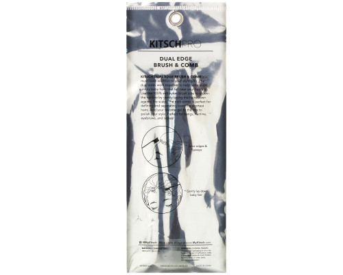 Kitsch, Pro, Dual Edge Brush & Comb, 2 Count Kitsch, Pro, Dual Edge Brush & Comb, 2 Count