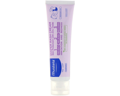 Mustela, Diaper Rash Cream 1-2-3, 3.8 oz (100 ml) Mustela, Diaper Rash Cream 1-2-3, 3.8 oz (100 ml)
