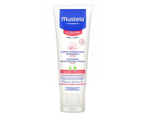 Mustela, Baby, Soothing Moisturizing Face Cream, 1.35 fl oz (40 ml) Mustela, Baby, Soothing Moisturizing Face Cream, 1.35 fl oz (40 ml)