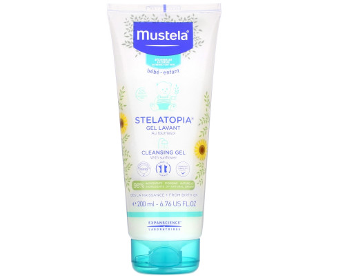 Mustela, Stelatopia Cleansing Gel with Sunflower, 6.76 fl oz (200 ml) Mustela, Stelatopia Cleansing Gel with Sunflower, 6.76 fl oz (200 ml)