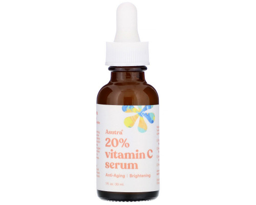 Asutra, Renew Your Skin, Anti-Aging Serum, 20% Vitamin C, 1 fl oz (30 ml) Asutra, Renew Your Skin, Anti-Aging Serum, 20% Vitamin C, 1 fl oz (30 ml)