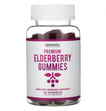 Havasu Nutrition, Premium Elderberry Gummies, 60 Gummies