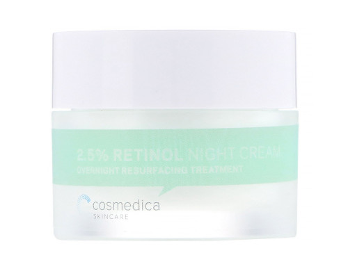 Cosmedica Skincare, Ночной крем с 2,5% сывороткой ретинола, ночная омолаживающая процедура, 1,76 унц. (50 г) Cosmedica Skincare, Ночной крем с 2,5% сывороткой ретинола, ночная омолаживающая процедура, 1,76 унц. (50 г)