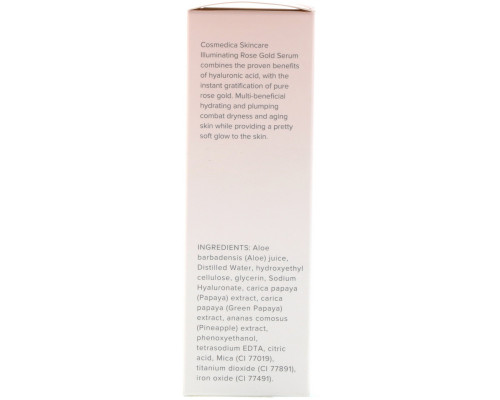 Cosmedica Skincare, Осветляющая сыворотка из розового золота, 2 унции (60 мл) Cosmedica Skincare, Осветляющая сыворотка из розового золота, 2 унции (60 мл)