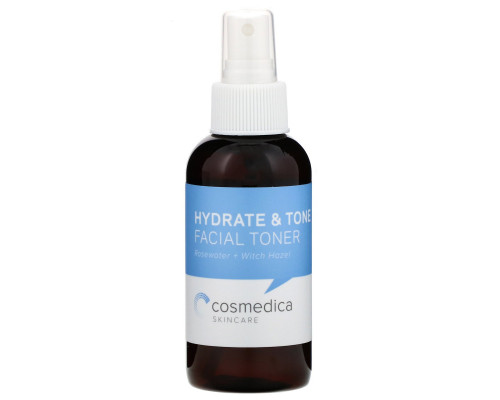 Cosmedica Skincare, Увлажняющий и тонизирующий тоник для лица, розовая вода + гамамелис, 4 унции (120 мл) Cosmedica Skincare, Увлажняющий и тонизирующий тоник для лица, розовая вода + гамамелис, 4 унции (120 мл)