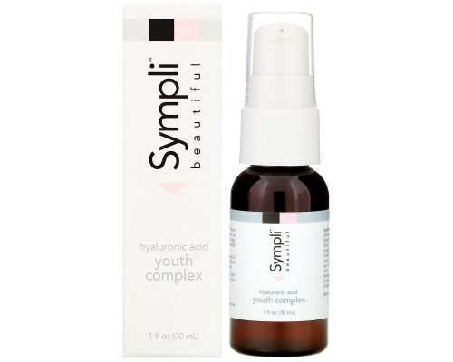 Sympli Beautiful, Hyaluronic Acid Youth Complex, 1 fl oz (30 ml) Sympli Beautiful, Hyaluronic Acid Youth Complex, 1 fl oz (30 ml)