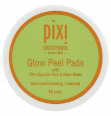 Pixi Beauty, Glow Peel Pads, современный уход и отшелушивание, 60 мягких дисков