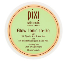 Pixi Beauty, Сияющий тоник "На бегу", 60 подушечек