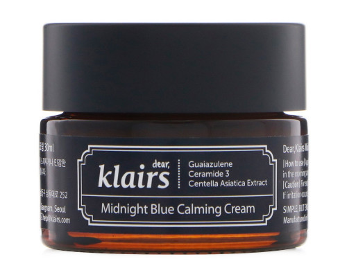 Dear, Klairs, Успокаивающий крем Midnight Blue, 1 унц. (30 мл) Dear, Klairs, Успокаивающий крем Midnight Blue, 1 унц. (30 мл)