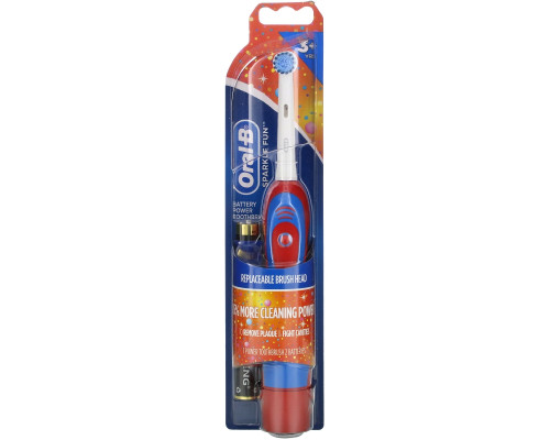 Oral-B, Battery Power Toothbrush, Sparkle Fun, 1 Toothbrush Oral-B, Battery Power Toothbrush, Sparkle Fun, 1 Toothbrush