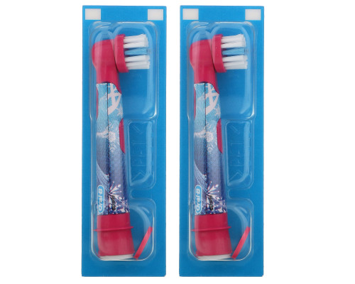 Oral-B, Kids, Frozen, Replacement Brush Heads, Extra Soft, 3+ Years, 2 Brush Heads Oral-B, Kids, Frozen, Replacement Brush Heads, Extra Soft, 3+ Years, 2 Brush Heads
