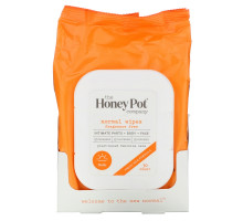 The Honey Pot Company, Normal Wipes, Fragrance Free, 30 Count