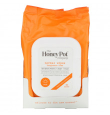 The Honey Pot Company, Normal Wipes, Fragrance Free, 30 Count