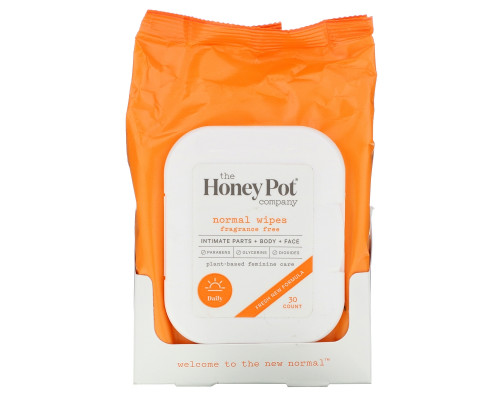 The Honey Pot Company, Normal Wipes, Fragrance Free, 30 Count The Honey Pot Company, Normal Wipes, Fragrance Free, 30 Count