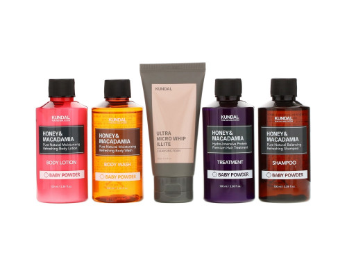 Kundal, Travel Kit, Baby Powder, 5 Piece Kit Kundal, Travel Kit, Baby Powder, 5 Piece Kit