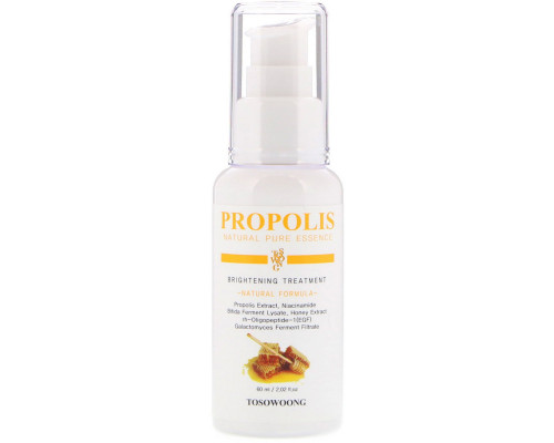 Tosowoong, Propolis Natural Pure Essence, Brightening Treatment, 60 ml Tosowoong, Propolis Natural Pure Essence, Brightening Treatment, 60 ml
