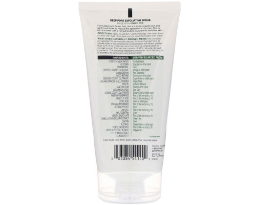 Garnier, SkinActive, отшелушивающий скраб с зеленым чаем для глубокого очищения пор, 150 мл Garnier, SkinActive, отшелушивающий скраб с зеленым чаем для глубокого очищения пор, 150 мл