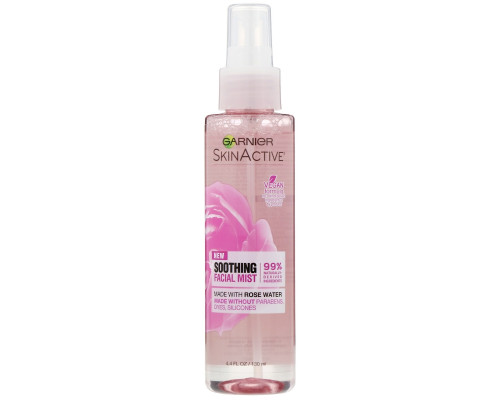 Garnier, SkinActive, успокаивающий спрей для лица с розовой водой, 130 мл Garnier, SkinActive, успокаивающий спрей для лица с розовой водой, 130 мл