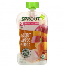 Sprout Organic, Baby Food, 6 Months & Up, Carrot Apple Mango, 3.5 oz (99 g)