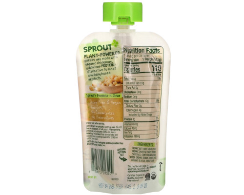 Sprout Organic, Детское питание, Этап 3, Мускатная тыква, нут, киноа, финики, 4 унц. (113 г) Sprout Organic, Детское питание, Этап 3, Мускатная тыква, нут, киноа, финики, 4 унц. (113 г)
