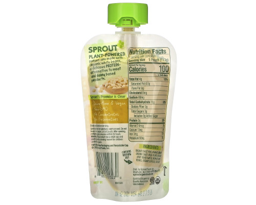 Sprout Organic, Baby Food, 8 Months & Up, Sweet Pea, Carrot, Corn And White Bean, 4 oz ( 113 g) Sprout Organic, Baby Food, 8 Months & Up, Sweet Pea, Carrot, Corn And White Bean, 4 oz ( 113 g)