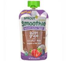 Sprout Organic, Smoothie, Berry Grape with Coconut Milk, Veggies & Flax Seed, 4 oz ( 113 g)