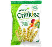 Sprout Organic, Crinklez, Popped Veggie Snack, Cheesy Spinach, 1.48 oz (42 g)