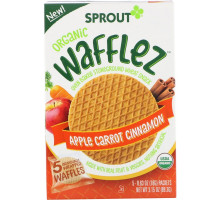 Sprout Organic, Wafflez, Apple Carrot Cinnamon, 5 Packets, 0.63 oz (18 g)