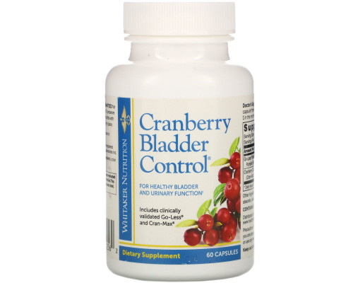 Dr. Whitaker, Cranberry Bladder Control, 60 Capsules Dr. Whitaker, Cranberry Bladder Control, 60 Capsules
