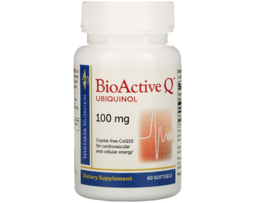 Dr. Whitaker, BioActive Q Ubiquinol, 100 mg, 60 Softgels Dr. Whitaker, BioActive Q Ubiquinol, 100 mg, 60 Softgels