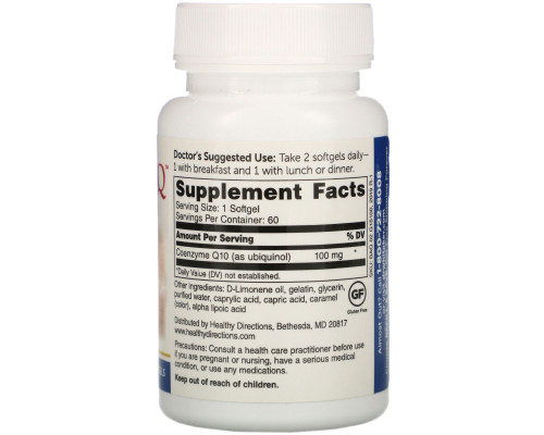 Dr. Whitaker, BioActive Q Ubiquinol, 100 mg, 60 Softgels Dr. Whitaker, BioActive Q Ubiquinol, 100 mg, 60 Softgels