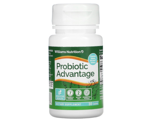 Dr. Williams, Probiotic Advantage, 30 Caplets Dr. Williams, Probiotic Advantage, 30 Caplets