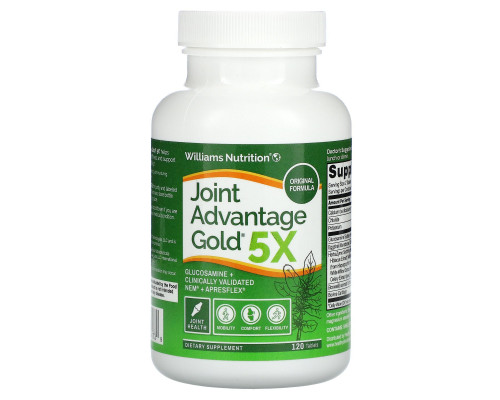 Dr. Williams, Joint Advantage Gold 5X, 120 Tablets Dr. Williams, Joint Advantage Gold 5X, 120 Tablets