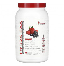 Аминокислоты Metabolic Nutrition, Hydra EAA, фруктовый пунш, 1000 г (35,2 унции)