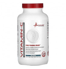 Витамин C Metabolic Nutrition, Витамин C, без добавок, 1000 мг, 300 г (10,58 унции)