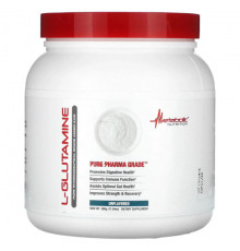 Аминокислоты Metabolic Nutrition, L-глютамин, без добавок, 500 г (17,64 унции)