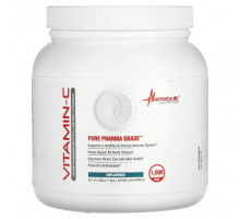 Витамин C Metabolic Nutrition, Витамин C, без добавок, 1000 мг, 500 г (17,64 унции)