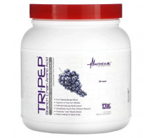 Аминокислоты Metabolic Nutrition, Tri-Pep, аминокислота с разветвленной цепью, виноград, 400 г (14,1 унции)