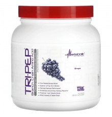 Аминокислоты Metabolic Nutrition, Tri-Pep, аминокислота с разветвленной цепью, виноград, 400 г (14,1 унции)