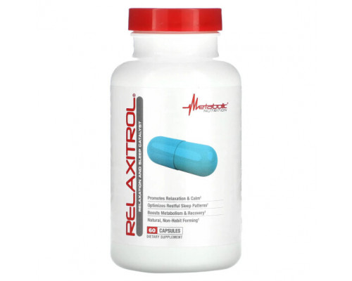 Для здорового сна Metabolic Nutrition, Relaxitrol`` 60 капсул Для здорового сна Metabolic Nutrition, Relaxitrol`` 60 капсул