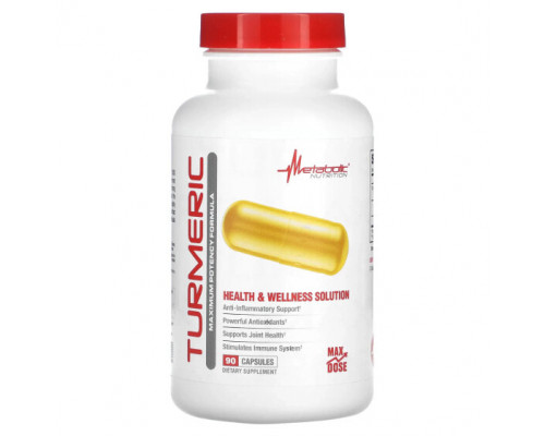Антиоксиданты Metabolic Nutrition, Куркума, 90 капсул Антиоксиданты Metabolic Nutrition, Куркума, 90 капсул