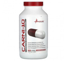 Аминокислоты Metabolic Nutrition, Carni-10, 625 мг, 240 капсул