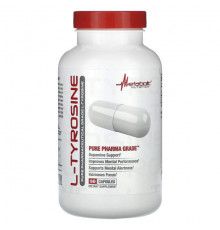 Аминокислоты Metabolic Nutrition, L-тирозин, чистый фармацевтический продукт, 90 капсул
