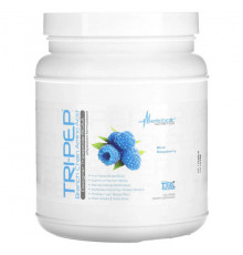 Аминокислоты Metabolic Nutrition, Tri-Pep, аминокислота с разветвленной цепью, голубая малина, 400 г (14,1 унции)