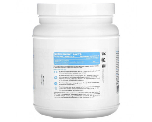 Аминокислоты Metabolic Nutrition, Tri-Pep, аминокислота с разветвленной цепью, голубая малина, 400 г (14,1 унции)