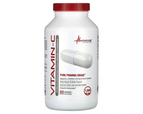 Витамин C Metabolic Nutrition, Витамин C, 750 мг, 180 капсул Витамин C Metabolic Nutrition, Витамин C, 750 мг, 180 капсул
